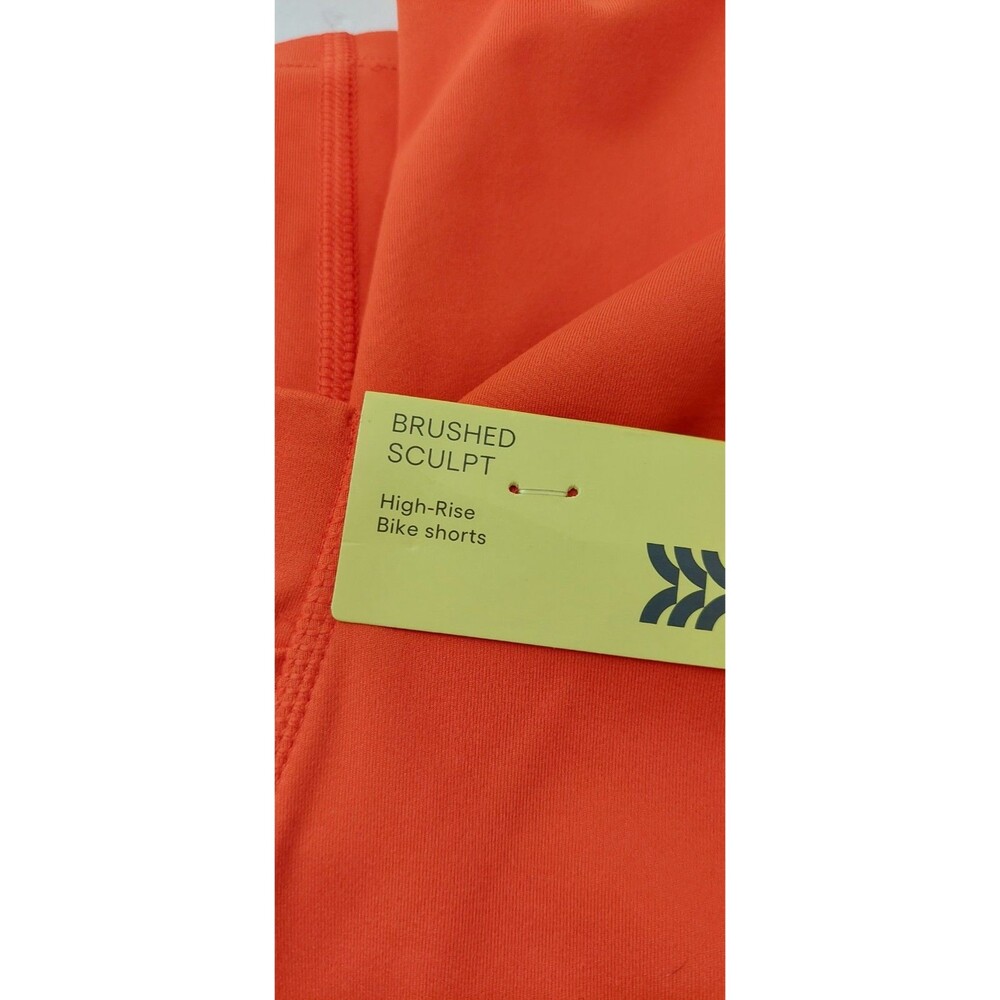 All In Motion Women's Size Small High Rise Bike Short Orange Scuplt UPF 50+ - Picture 7 of 10